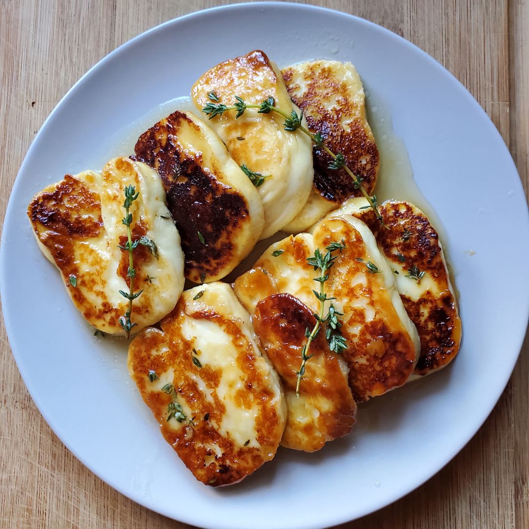 Cooked Honey Lemon Halloumi