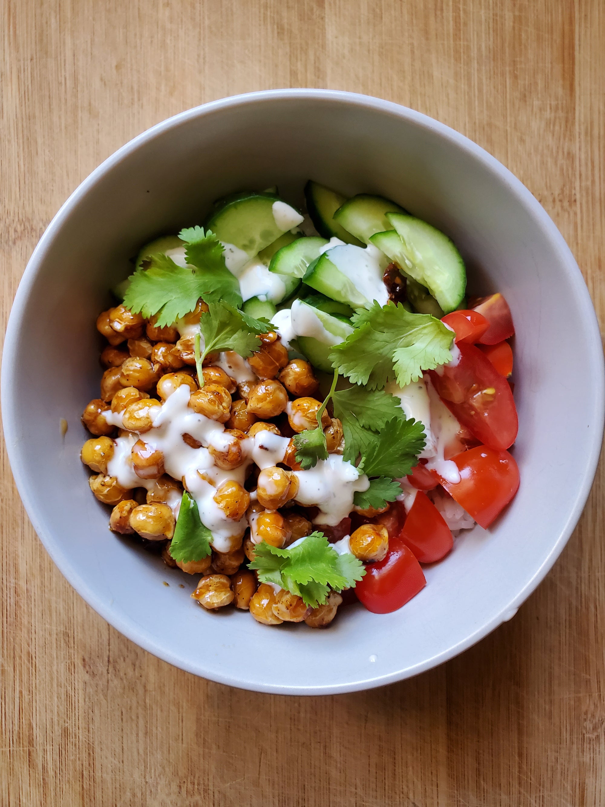 Hot Honey Chickpea Bowl