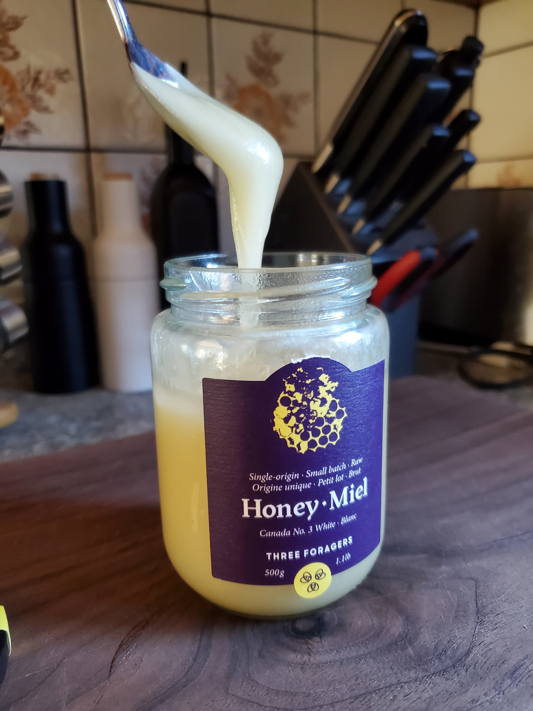 I put a metal spoon in my honey...